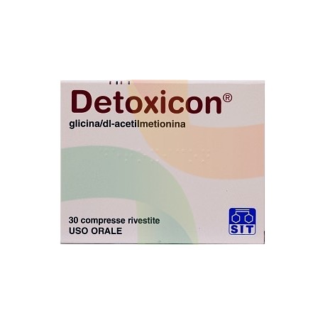 Detoxicon Compresse Rivestite 175mg + 125mg Glicina Dl-acetilmetionina 30 Compresse