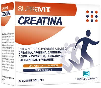 Supravit Creatina Integratore Alimentare per Ridotto Apporto con la Dieta 20 bustine
