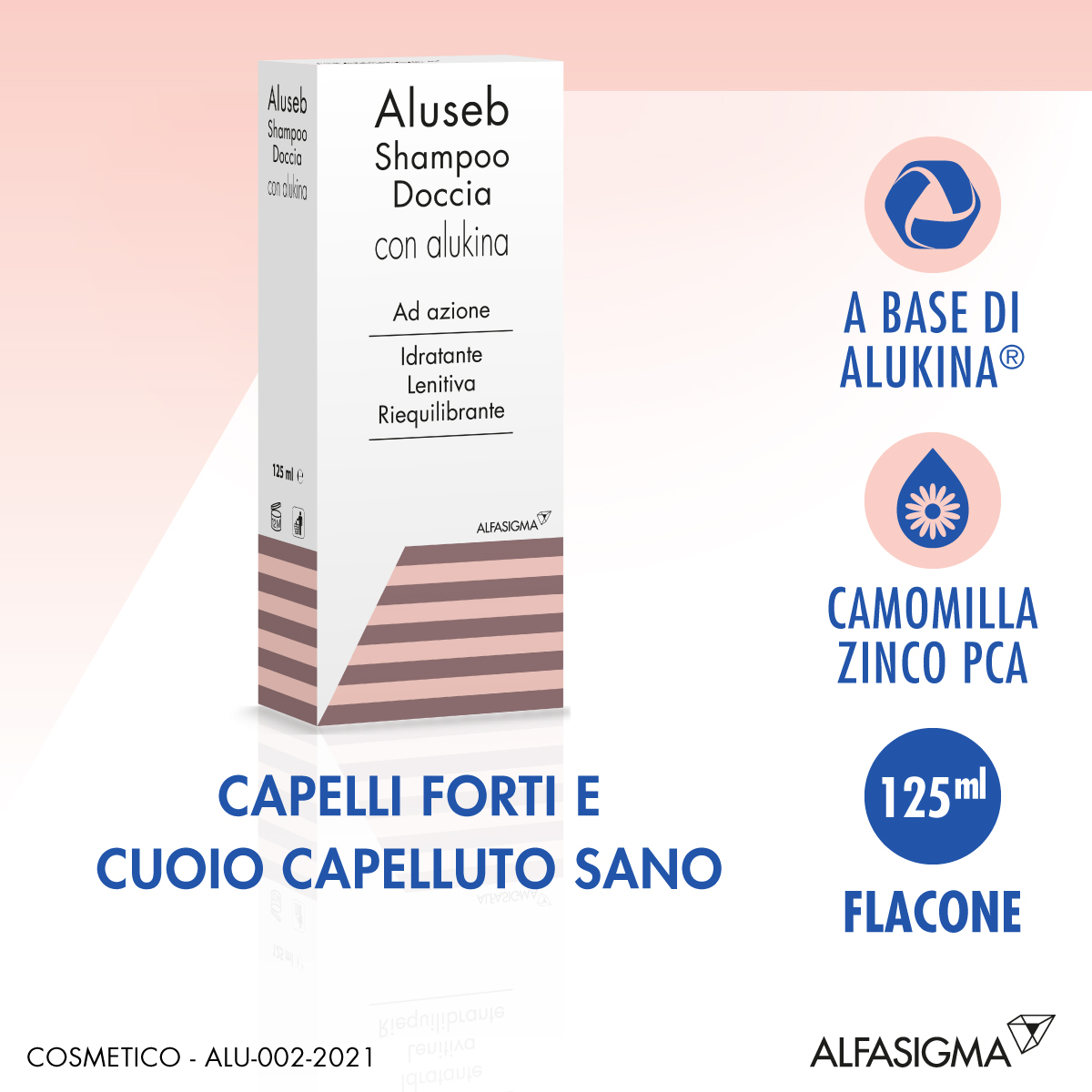 Aluseb Shampoo Doccia Con Alukina Lenitivo Riequilibrante Dermatite Seborroica 125  ml