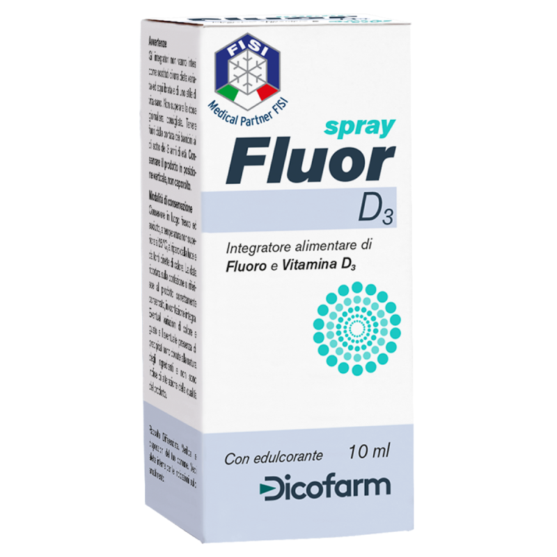 FluorD3 Spray Integratore di Fluoro e Vitamina D3 10 ml