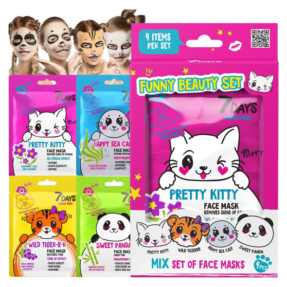 7DAYS FACE MASK SET FU/BEAUTY 4PZ