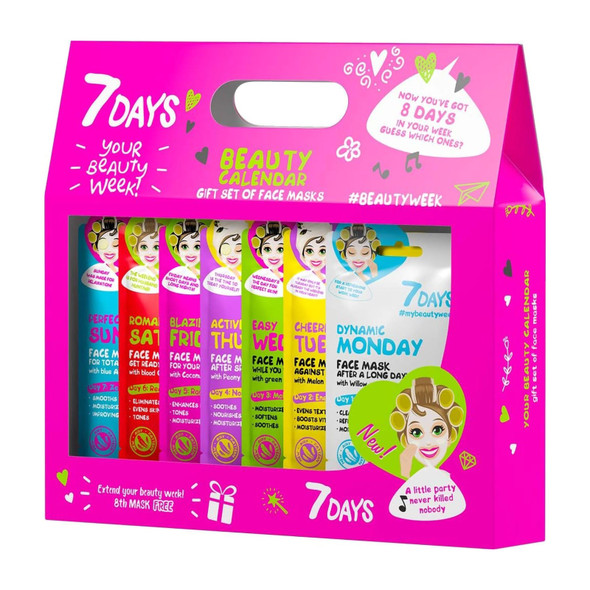 7DAYS FACE MASK SET BE/CALEND.8PZ