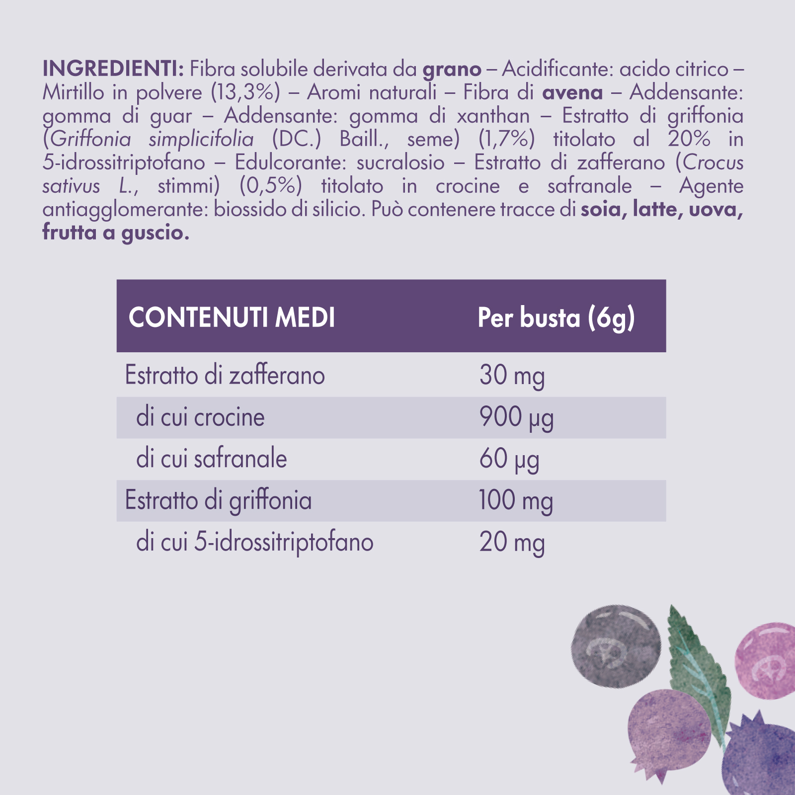 ENERZONA CARE DIET per controllare il senso di fame, la qualità del sonno e il tono dell'umore - GUSTO FRUTTI DI BOSCO - 20 BUSTINE
