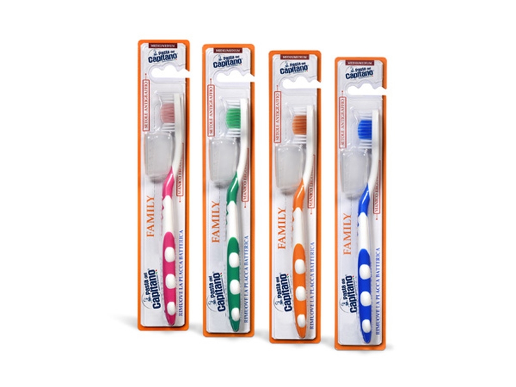 PASTA DEL CAPITANO SPAZZOLINO  FAMILY setole FORTI