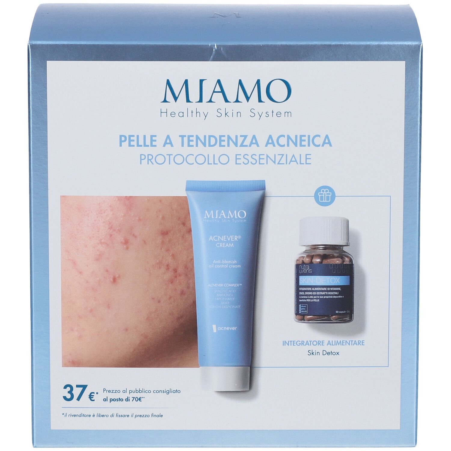 MIAMO Cofanetto Protocollo Pelle a tendenza Acneica