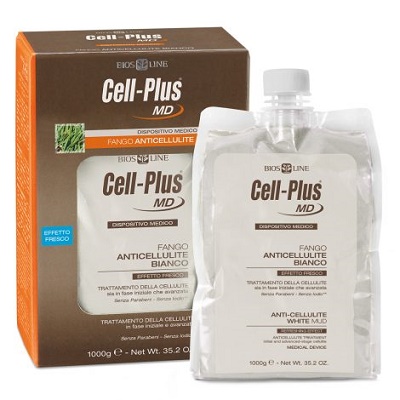 Cell-Plus MD Fango Anticellulite Bianco Effetto Fresco 1 Kg