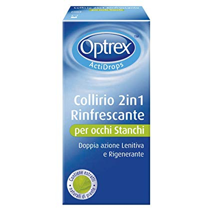 Optrex ActiDrops - Collirio 2in1 rinfrescante per occhi stanchi - 10 ml