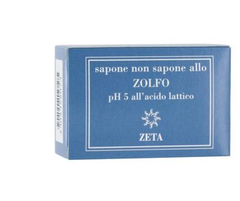 Zeta Sapone Non Sapone Detergente Allo Zolfo pH5 All'Acido Lattico 100 g