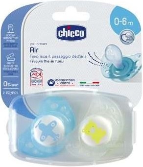 Chicco Physio Air Succhietto Silicone Girl 0-6 Mesi 2 Pezzi