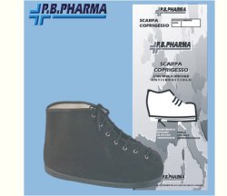 PB Pharma Scarpa Coprigesso In Panno Nero Taglia XL n°43-44