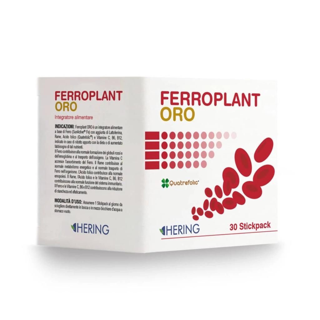Ferroplant Oro Integratore Alimentare di Ferro 30 Stickpack