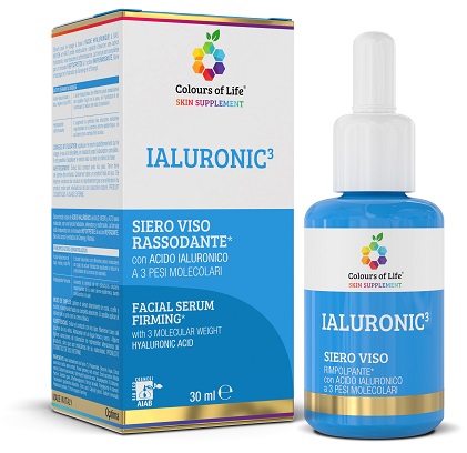 COLOURS Ialuronic3 SIERO VISO RASSODANTE con acido ialuronico a 3 pesi molecari Viso 30ml