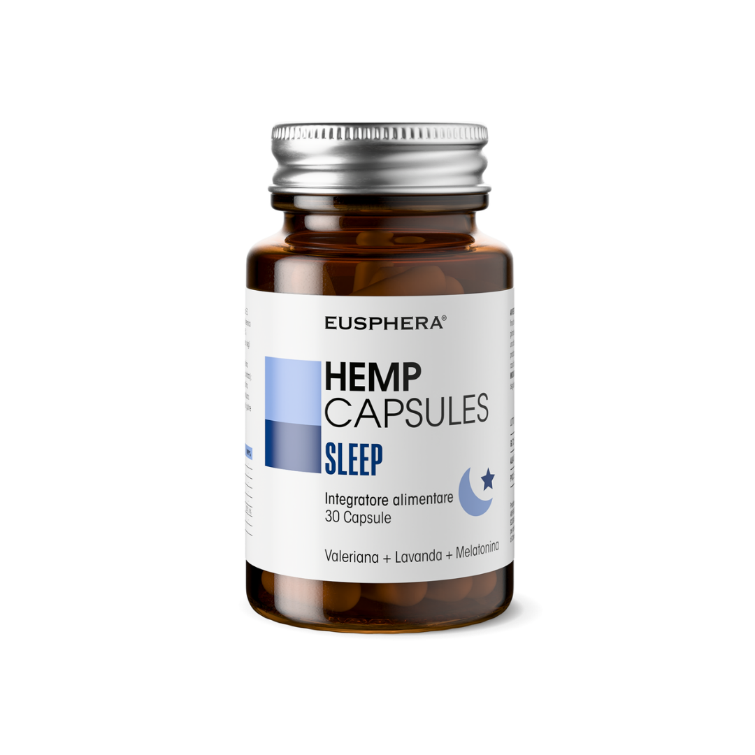 Eusphera Hemp Capsules Sleep 30 Capsule - Integratore Naturale Per Il Sonno