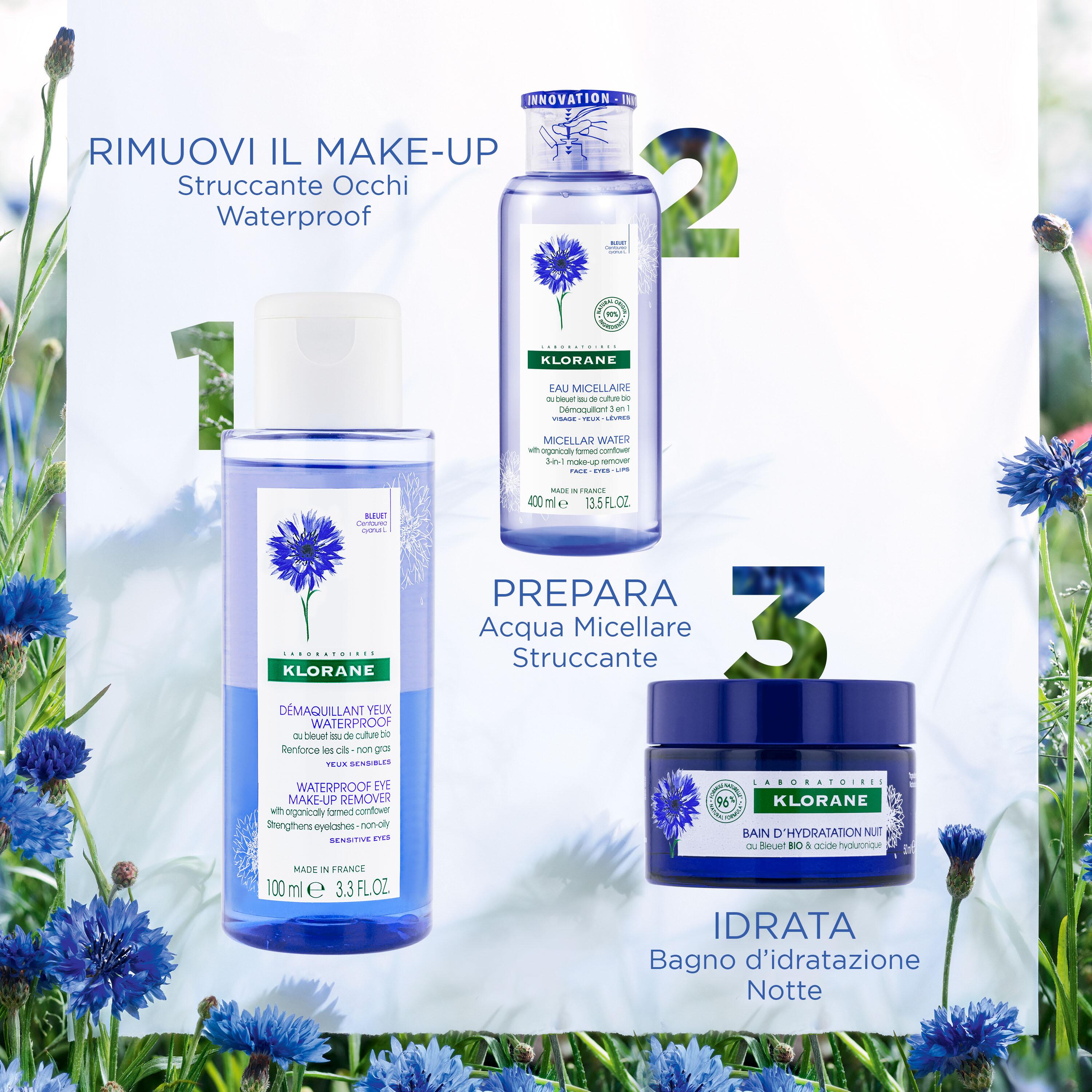 Klorane - Struccante Occhi Waterproof Al Fiordaliso Bio 100 ml