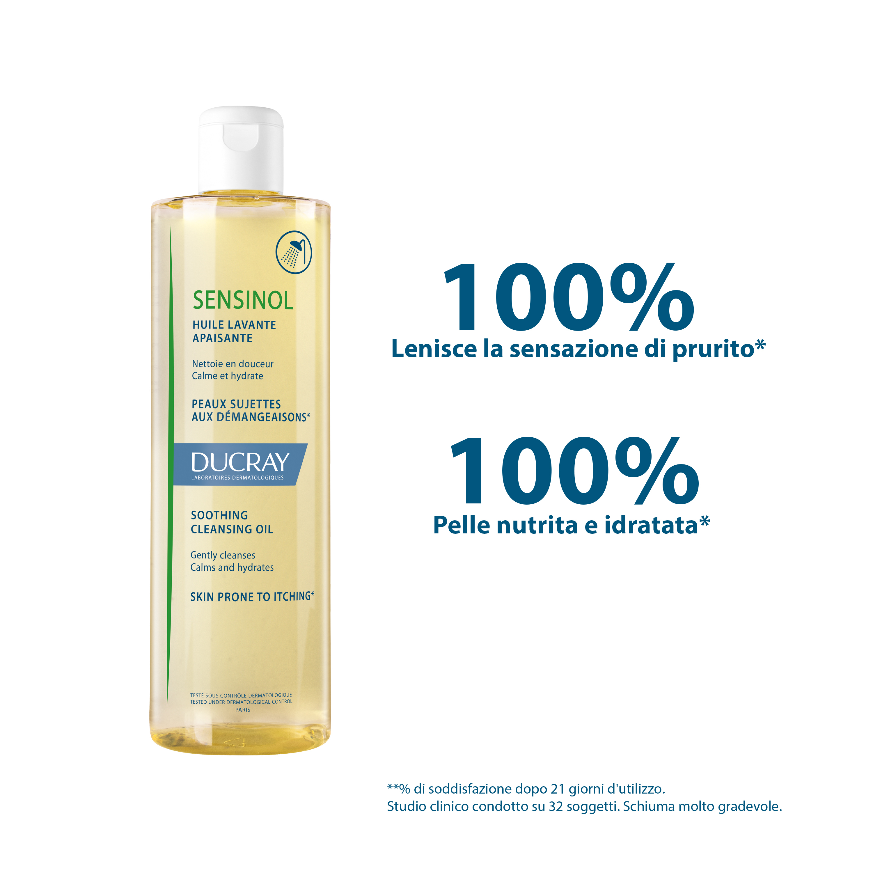 Ducray Sensinol Olio Detergente Lenitivo Corpo 400 ml