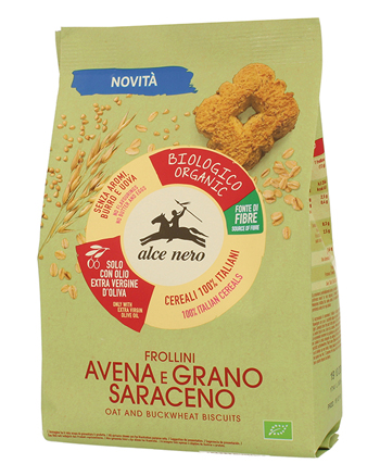 ALCE NERO FROLLINI AVENA E GRANO SARACENO 250GR