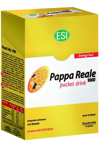Esi Pappa Reale 1000 Integratore Ricostituente 16 Pocket Drink