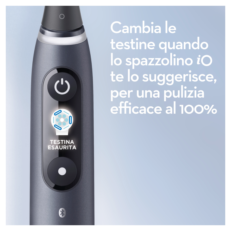 Oral-B Spazzolino Elettrico Ricaricabile iO 8S Nero, 2 Testine, 1 Custodia Da Viaggio, 1 Spazzolino