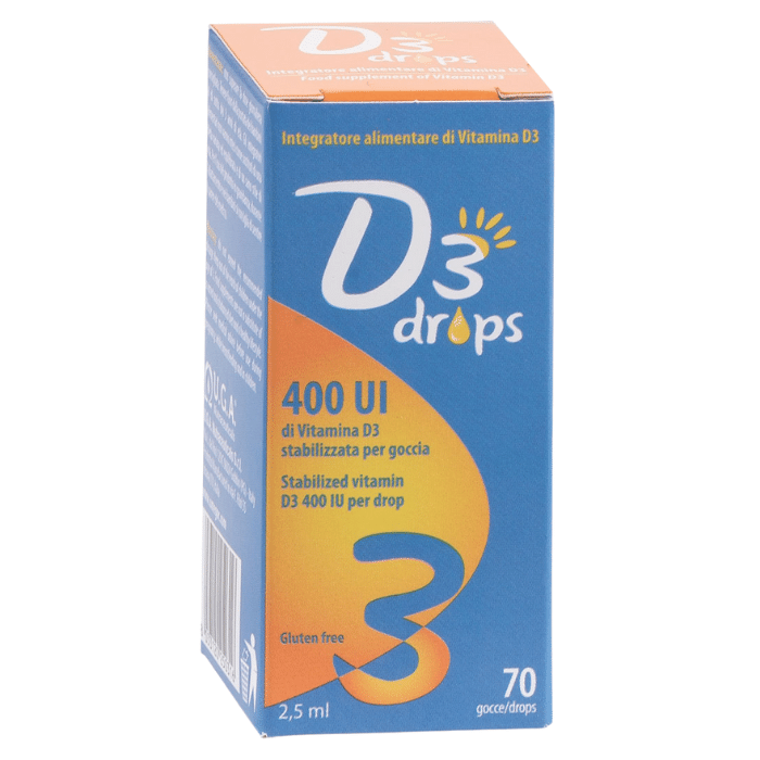 D3 DROPS 400 UI 2,5ML