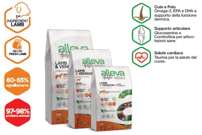 ALLEVA HOLISTIC DOG ADULT LAMB & VENISON MINI KG 12 - P01234
