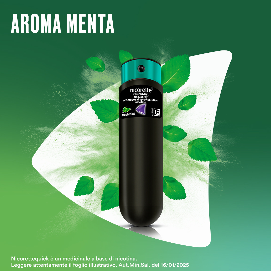 Nicorettequick Spray per Alleviare Astinenza da Nicotina Menta | Farmasave.it Nicorettequick Spray per Alleviare Astinenza da Nicotina Menta | Farmasave.it