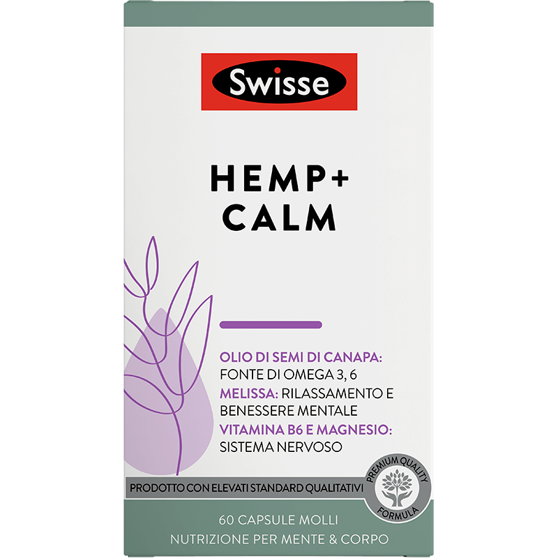 Swisse Hemp Calm Integratore Rilassante 60cps molli