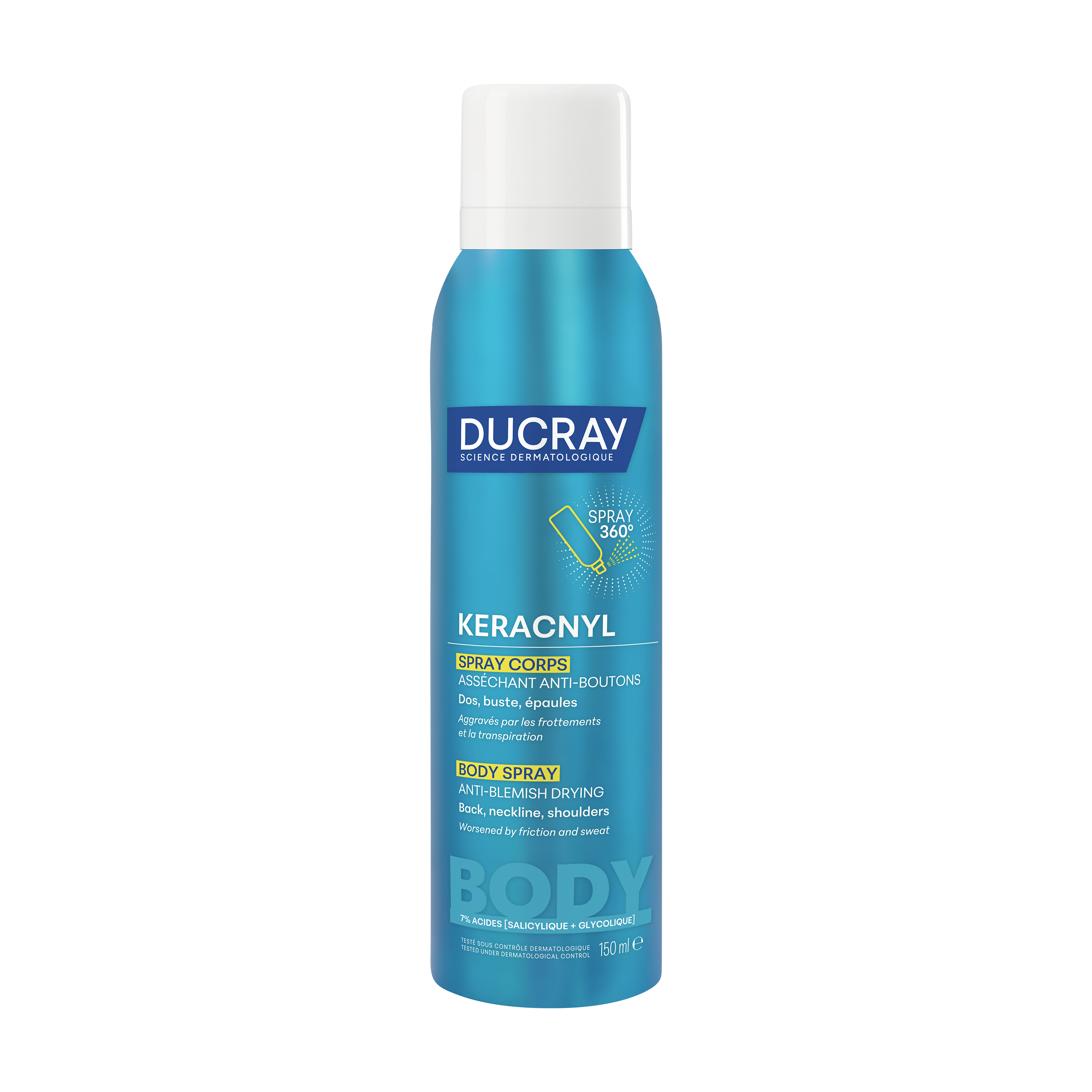 Ducray Keracnyl - Spray Disseccante Anti-Imperfezioni Corpo 150 ml