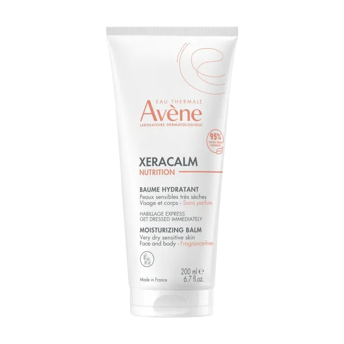 Eau Thermale Avène Xeracalm Nutrition Balsamo Idratante, viso e corpo, Pelle sensibile da secca a molto secca per tutta la famiglia,200ml 
