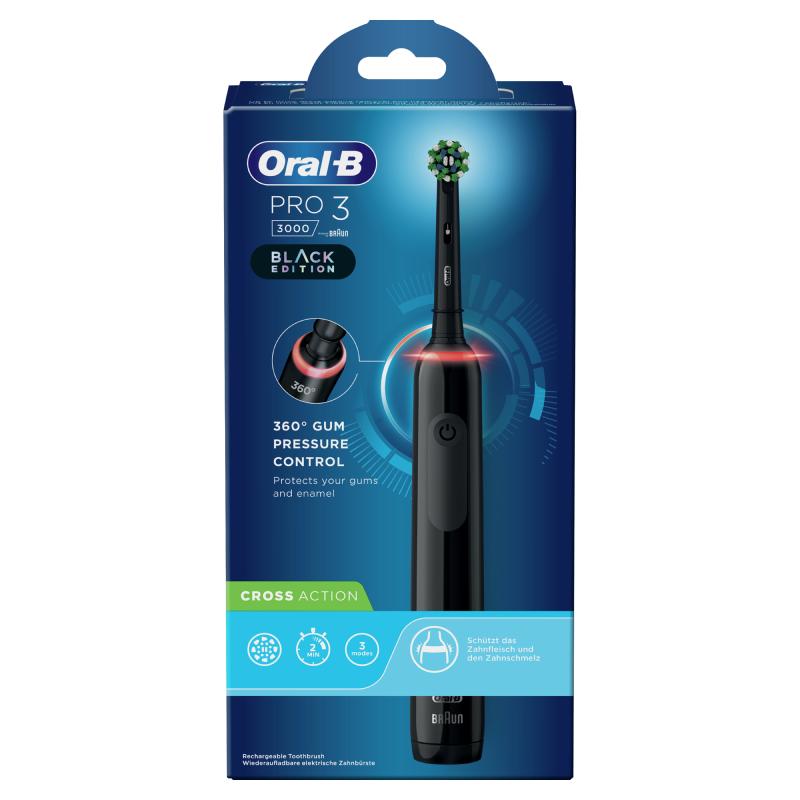 Oral-B Spazzolino Elettrico Ricaricabile Pro 3 3000 Nero