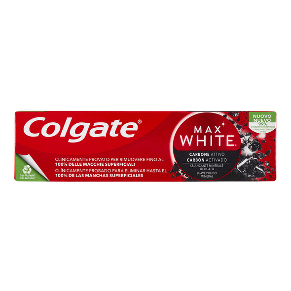 COLGATE DENT MAXI WHITE CARBON 75M