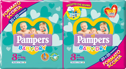 PAMPERS BABY DRYDUO DWCT MID40