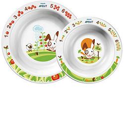 AVENT SET 2 PIATTI FONDI 6M+