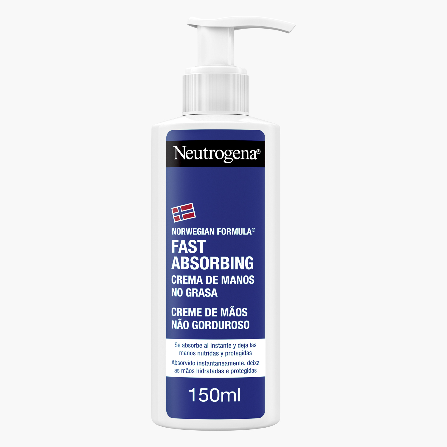 Neutrogena Formula Norvegese Crema Mani Assorbimento Rapido 150 ml, Crema mani secche e screpolate