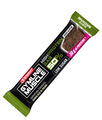 Enervit Gymline Muscle High Protein Bar 50% Barretta Proteica Brownie 60 g