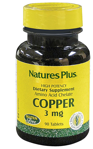 Nature's Plus Rame Integratore Alimentare 3mg 90 Tavolette