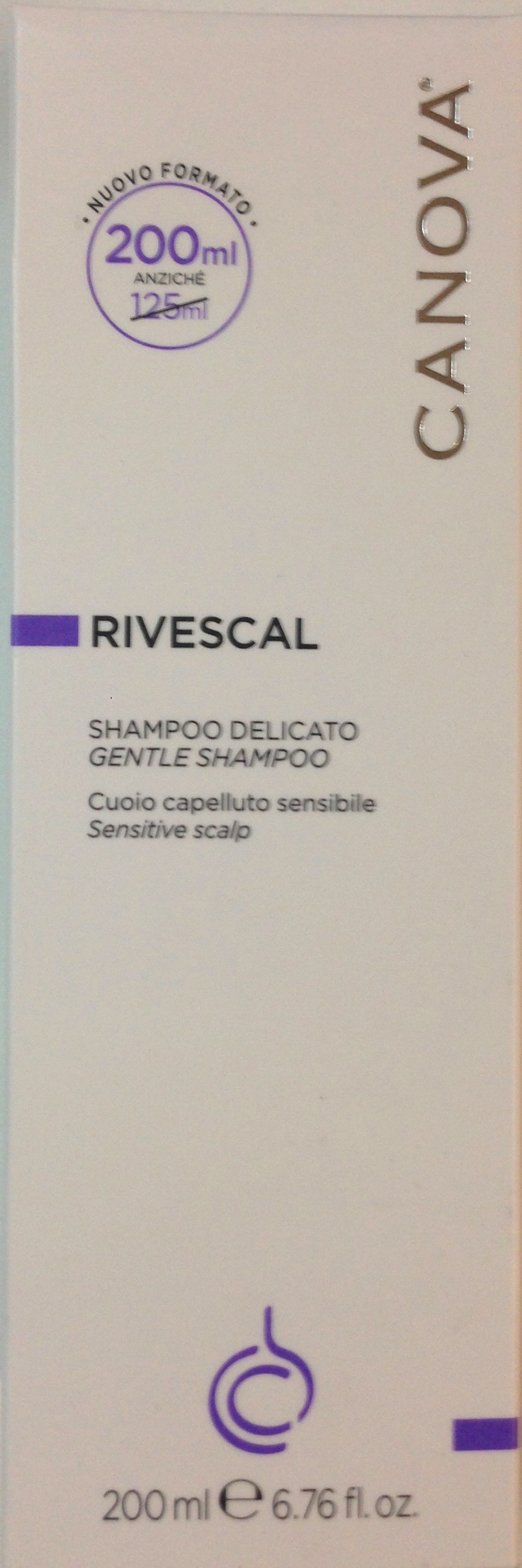 Canova Rivescal Shampoo Detergente Delicato 200 ml