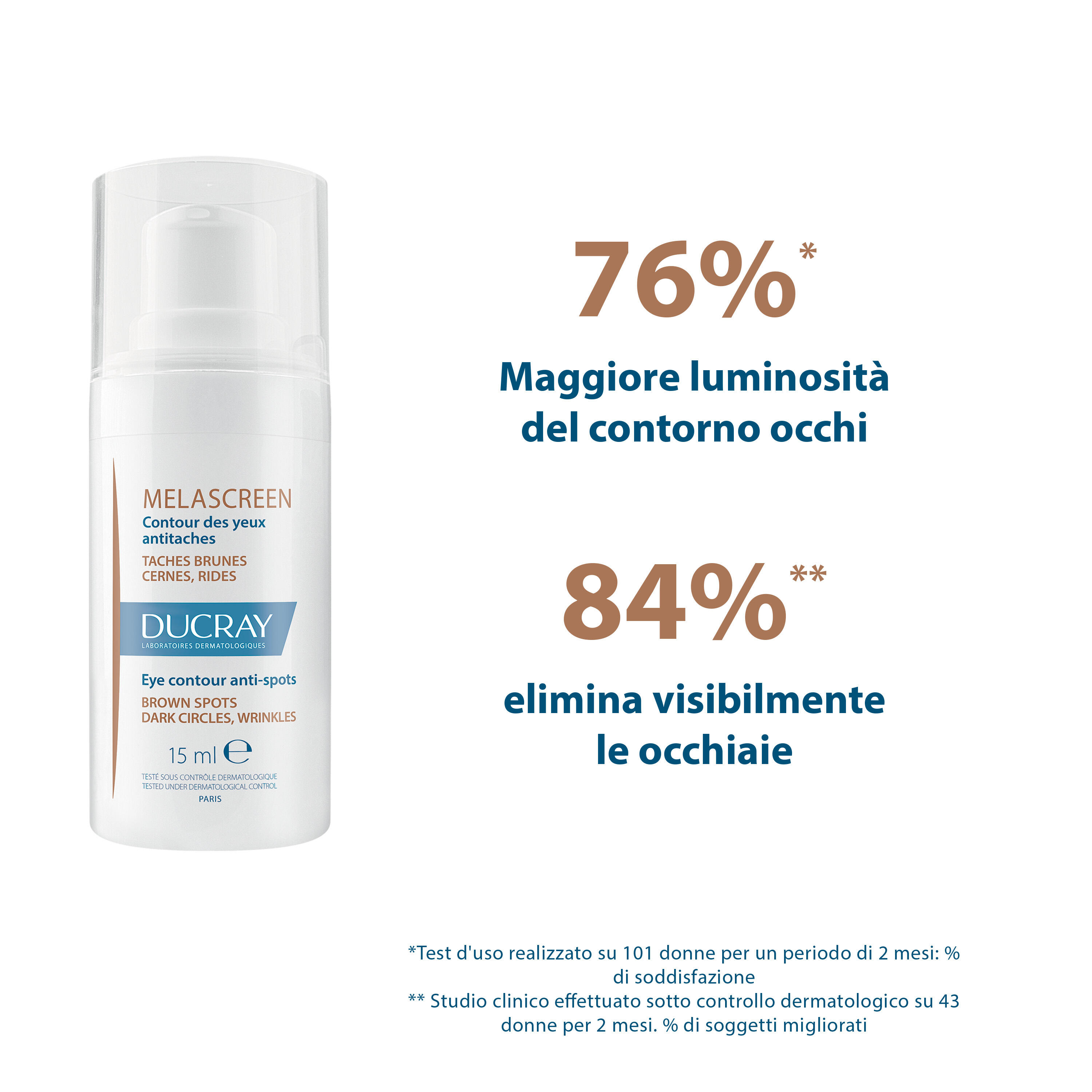 Ducray Melascreen - Contorno Occhi Anti-Macchie 15 ml