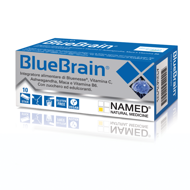 BLUE BRAIN Integratore che migliora la memoria 10 stick 