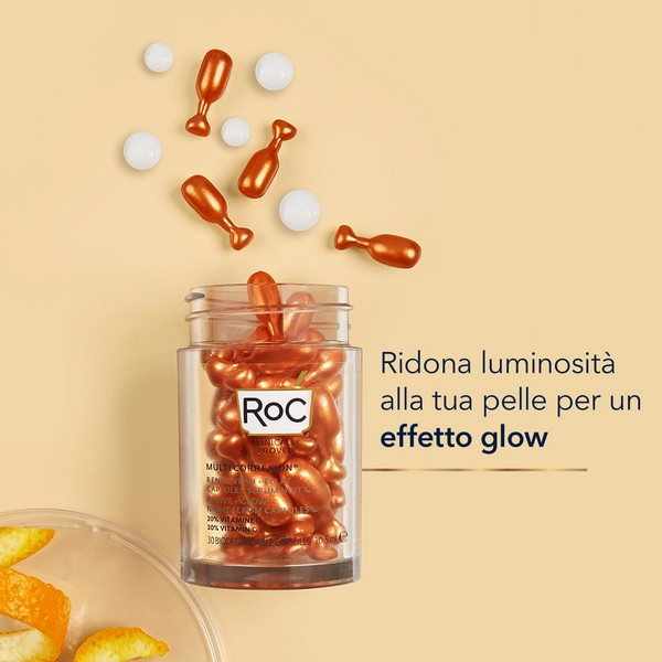 Roc Multi Correxion® Revive + Glow Siero Viso Notte in Capsule - 30cps