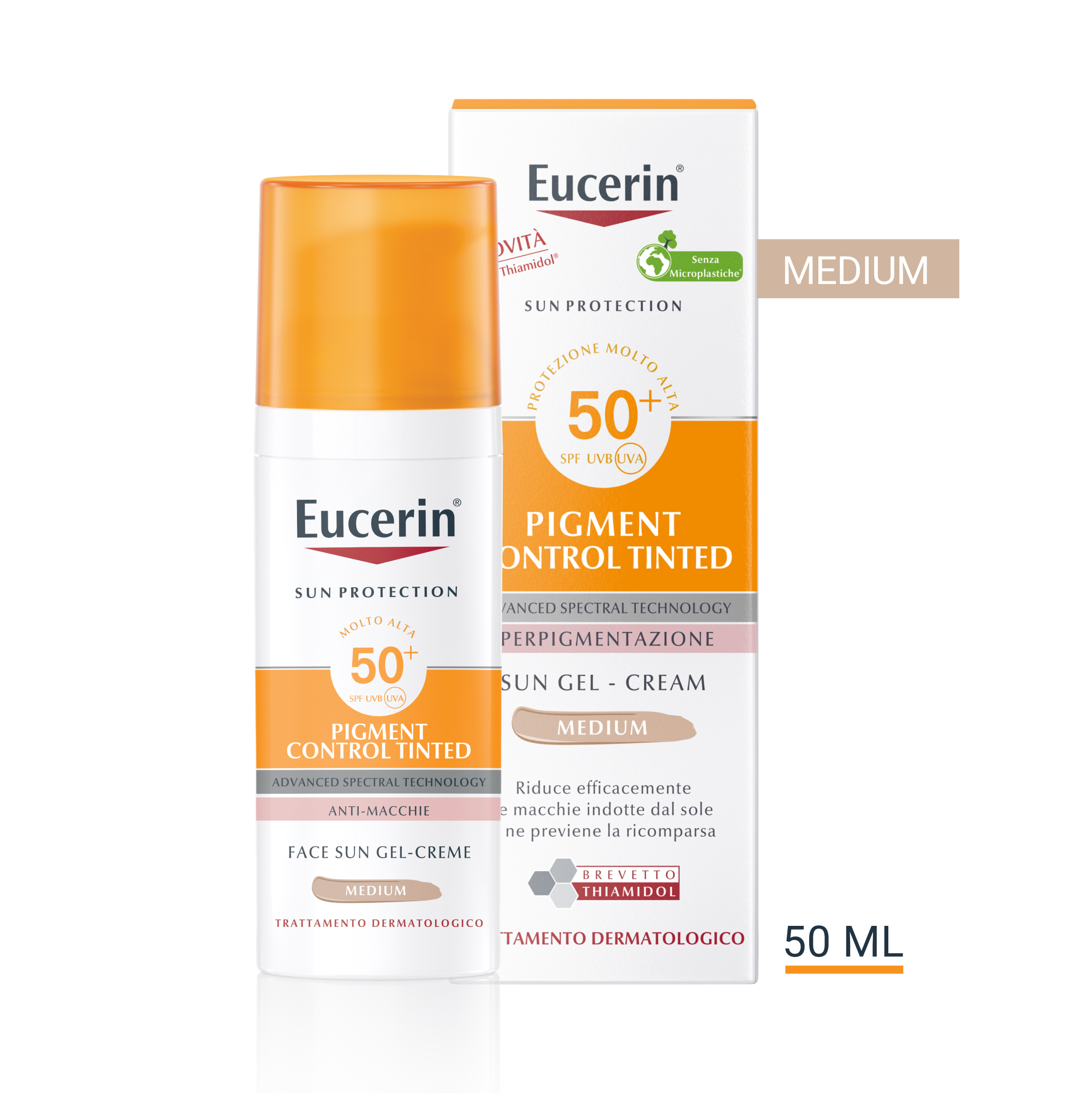 Eucerin Sun Pigment Control Protezione Solare Colorata Viso SPF50+ 50mL