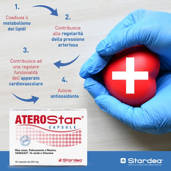 Aterostar Integratore Per Controllo Colesterolo 30 Capsule
