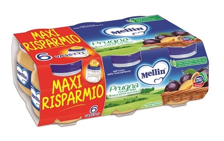 Mellin Omogeneizzato Di Frutta Prugna 6 x 100 g