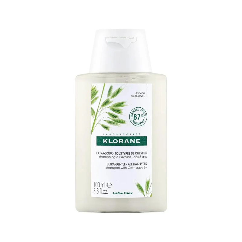 Klorane - Shampoo Extra-Delicato All'Avena Per Tutti I Tipi Di Capelli 100 ml