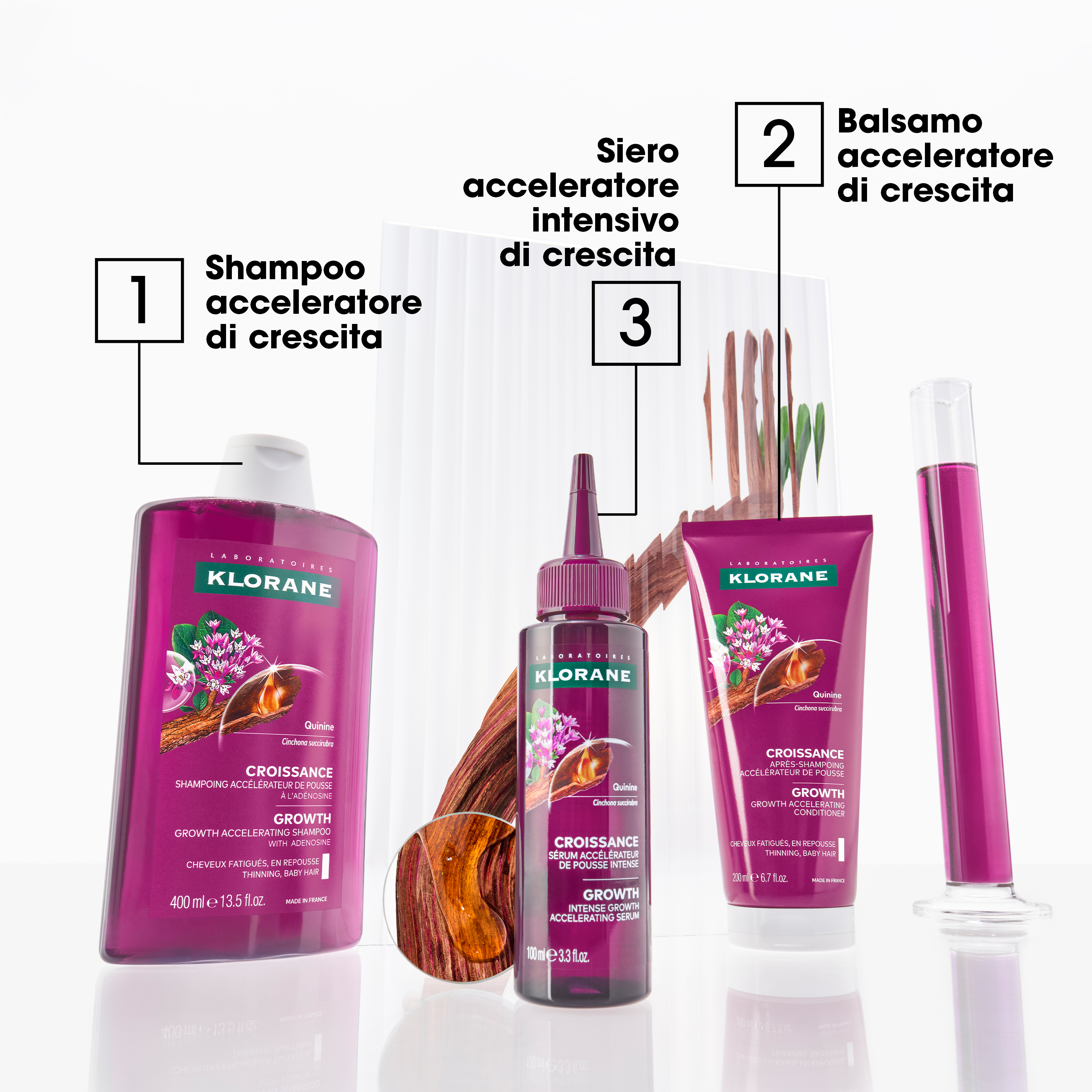 Klorane - Chinina Crescita - Balsamo Acceleratore Di Crescita Fisiologica 200 ml
