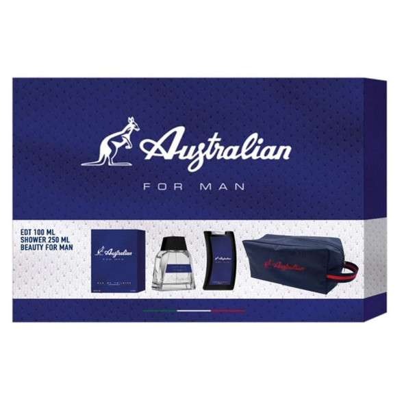 AUSTRALIAN KIT BLU U EDT+SH+POCHET