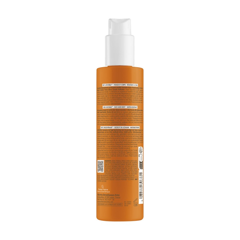Eau Thermale Avène Spray solare protezione alta SPF 50, 200 ml