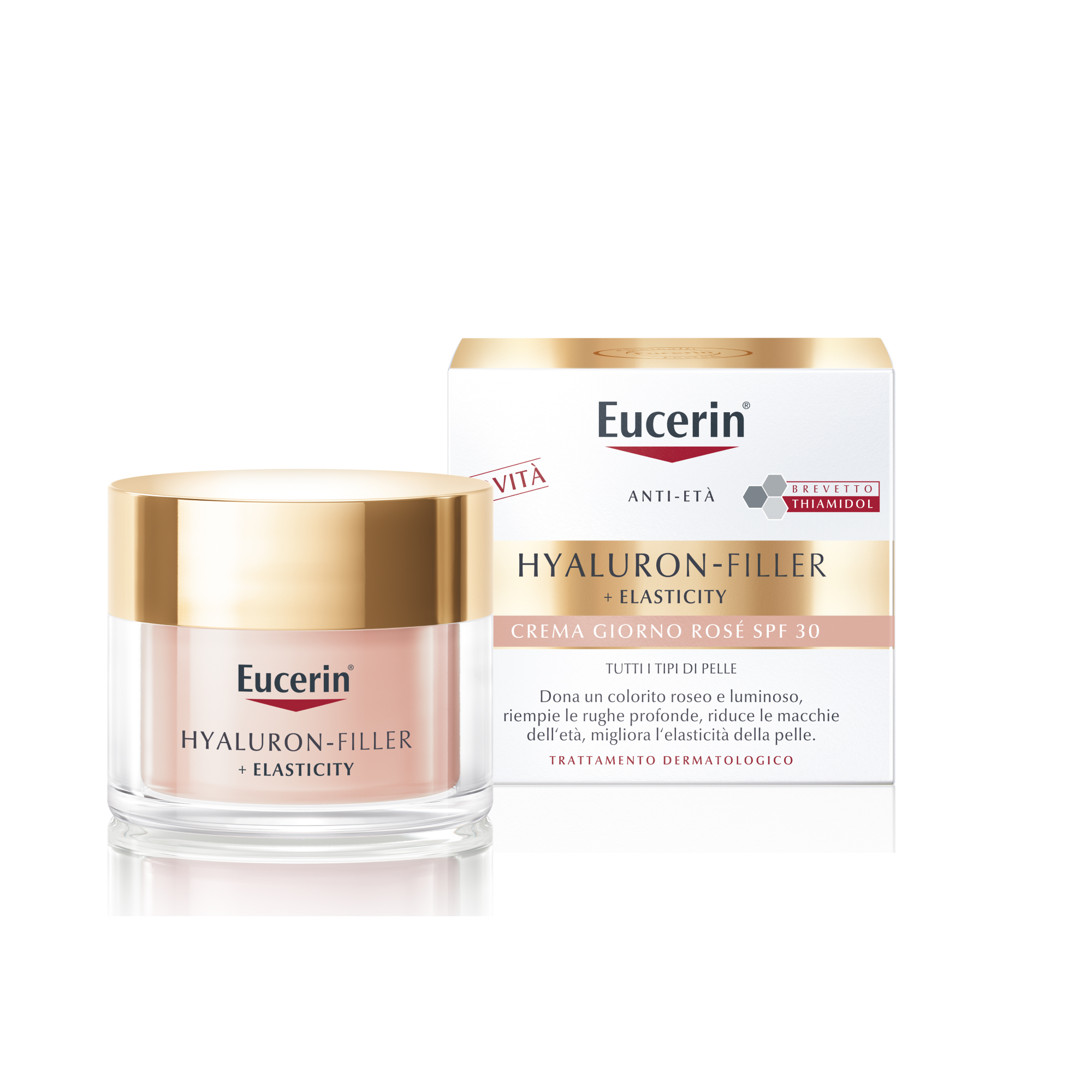 EUCERIN HYALURON - FILLER + ELASTICITY -  CREMA GIORNO ROSE SPF 30