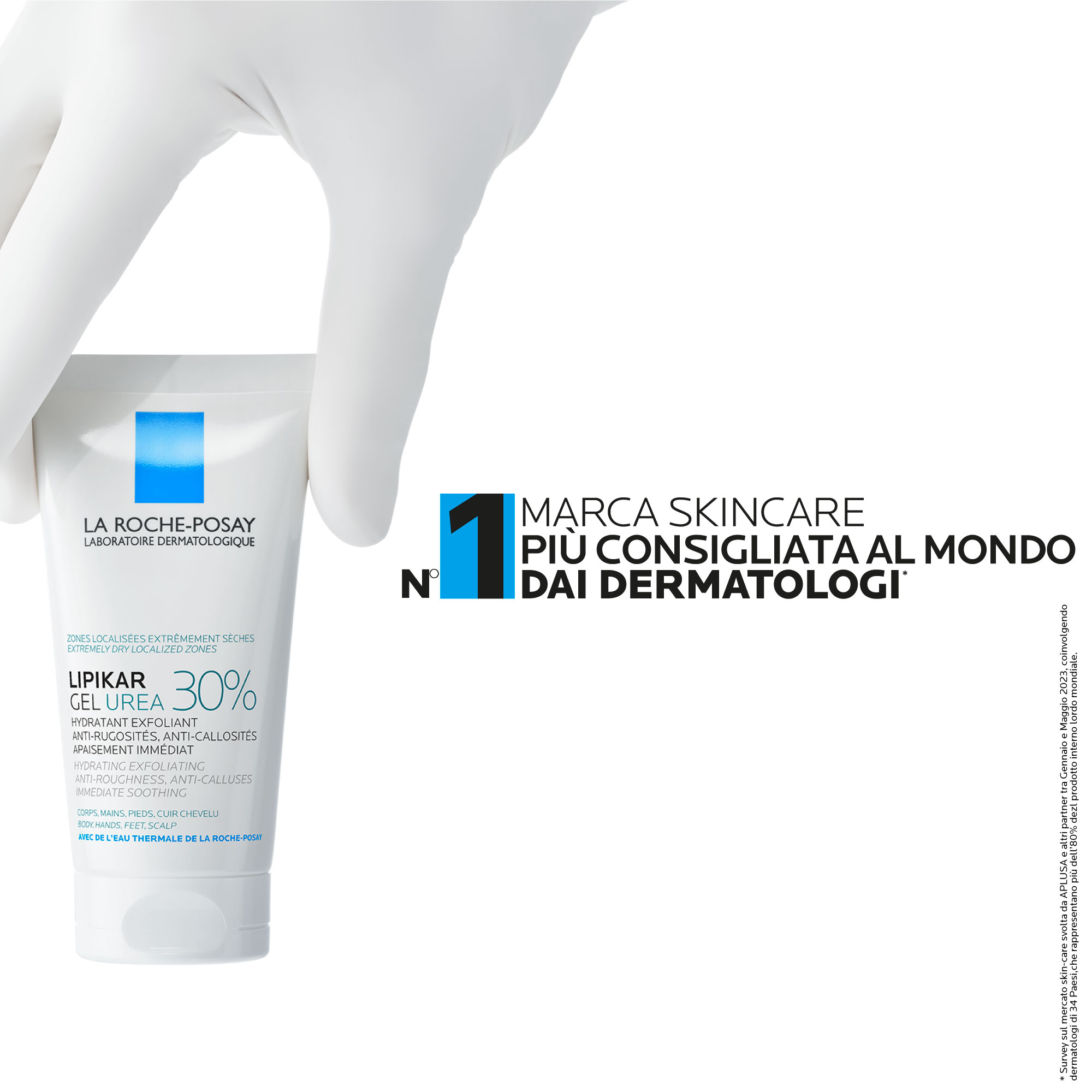 La Roche-Posay Lipikar Gel Urea 30% idratante esfoliante con Urea 30% e Niacinamide 50ml