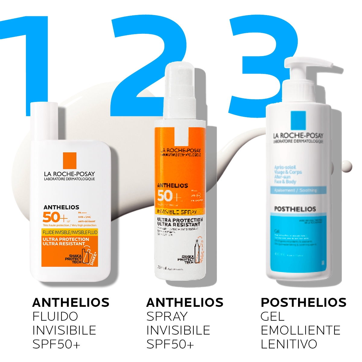 La Roche-Posay Anthelios UVMune 400 Fluido Invisibile SPF50+ 50 ml. Protezione contro i raggi UVA ultra-lunghi.
