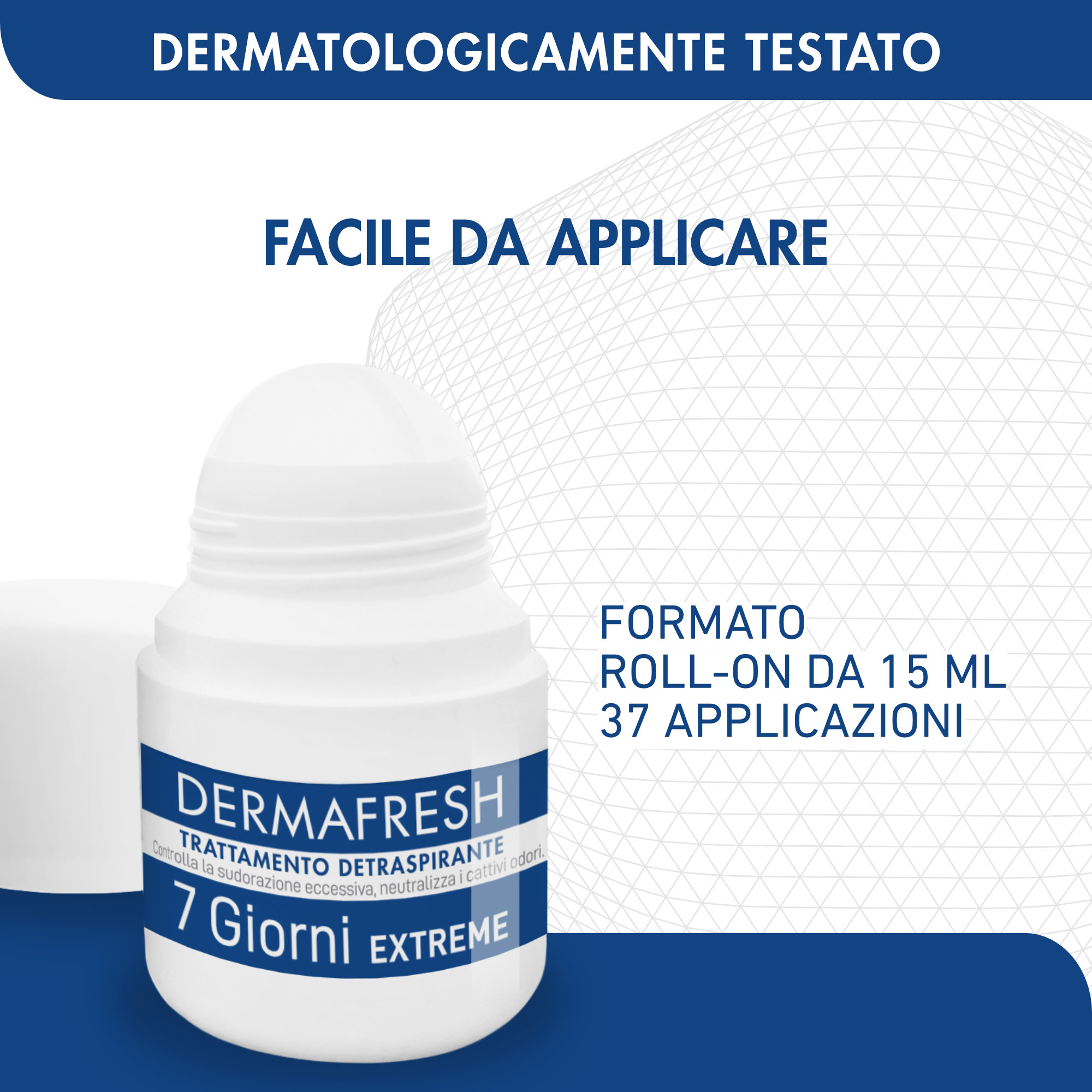 Dermafresh 7 Giorni Extreme - Trattamento Detraspirante Roll-On 15 ml
